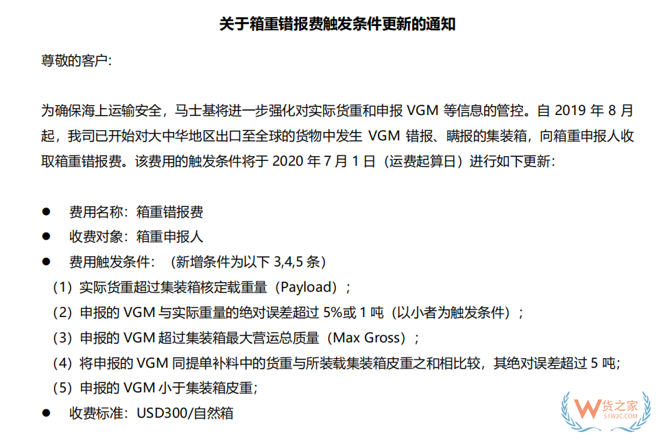 緊急擴散！目前已有企業被嚴罰！即日起，海事處開始抽查集裝箱VGM申報—貨之家